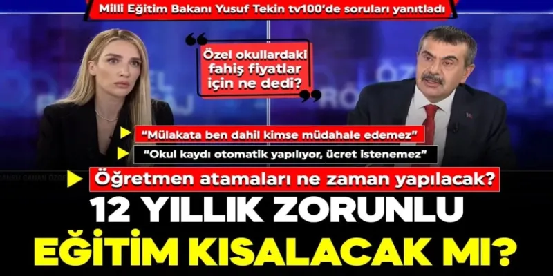 Zorunlu Eğitim Kısılıyor Mu? Bakan Tekin'den Şok Açıklamalar!