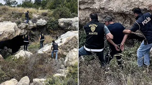 17 yıl hapis cezası bulunuyordu: Mağarada yakalandı 