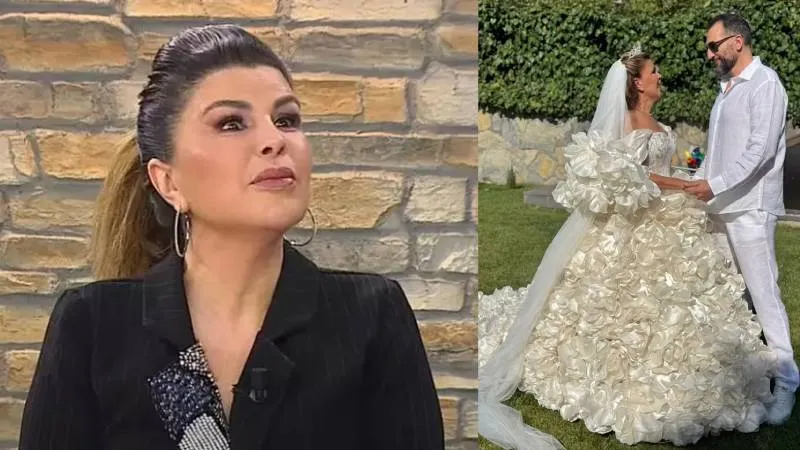 Astrolog Nuray Sayarı'nın gelinliği sosyal medyada gündem oldu