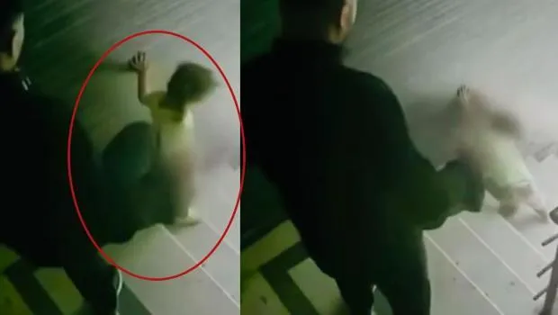 Babasının tekme attığı çocuk merdivenden yuvarlandı! Bakanlık harekete geçti