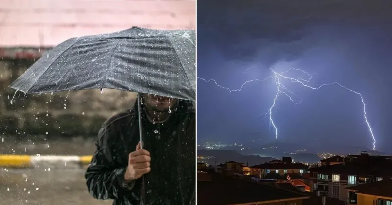 CANLI HAVA DURUMU | İstanbul dahil 34 kente sarı uyarı! Balkanlardan geldi: Sağanak, çöl tozu, fırtına...