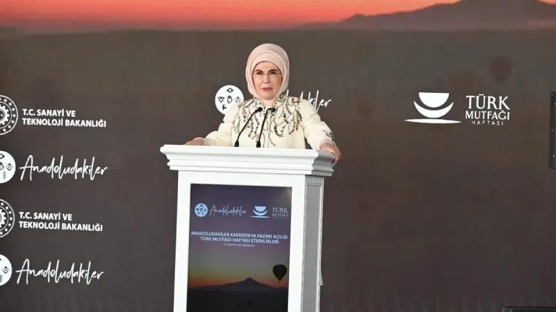 Emine Erdoğan Kapadokya'da Türk Mutfağı Haftası Etkinlikleri'ne katıldı