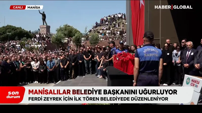 Ferdi Zeyrek'e veda: Manisalılar belediye başkanını uğurladı! Özgür Özel gözyaşları içinde konuşmakta güçlük çekti