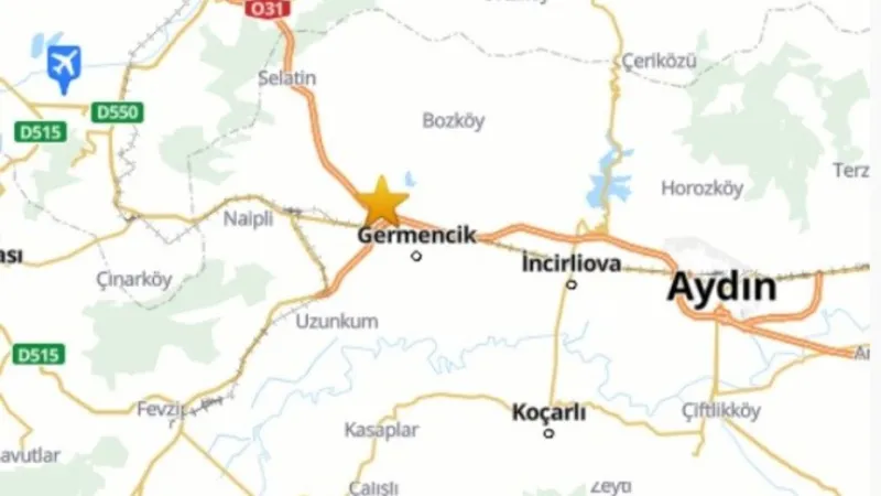 Germencik'te deprem! Çevre illerde de hissedildi