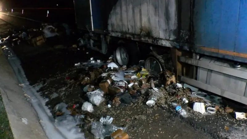 Kuzey Marmara Otoyolu’nda kamyon alev aldı: Facianın önüne böyle geçildi!