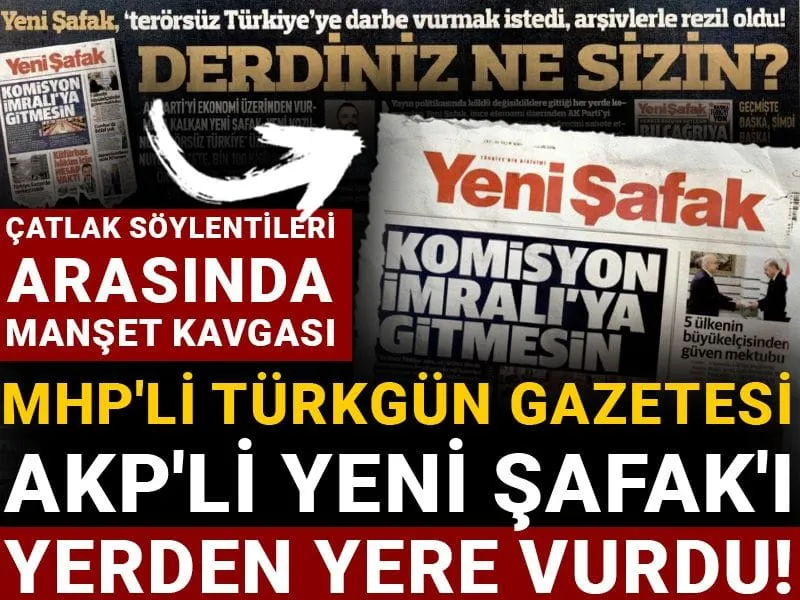 MHP'den AKP'ye Şok Eleştiri: Manşet Savaşı mı Başladı?