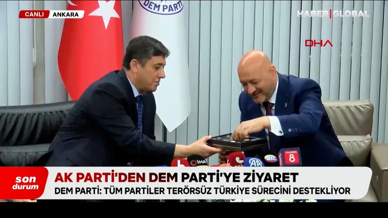 Partiler arası bayramlaşma trafiği sürüyor: AK Parti'den DEM Parti'ye bayram ziyareti