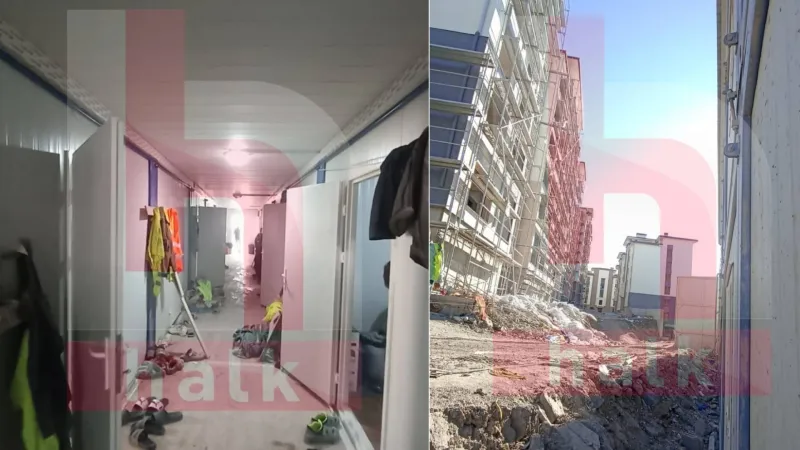 TOKİ Şantiyesinde Skandal! İşçiler Konteynerde Yaşam Mücadelesi Veriyor